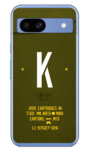 Cf LTD �~���^���[ �C�j�V���� �A���t�@�x�b�g K �J�[�L (�N���A) Pixel 8a Coverfull �{�� �ی� �n�[�h�P�[�X �X�}�z�J�o�[�@��������