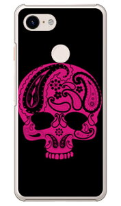 Paisley skull �u���b�N �i�N���A�j design by ROTM Google Pixel 3 MVNO�X�}�z�iSIM�t���[�[���j�Edocomo�ESoftBank SECOND SKIN google pixel 3 �P�[�X google pixel 3 �J�o�[ �O�[�O���s�N�Z��3�P�[�X �O�[�O���s�N�Z��3�J