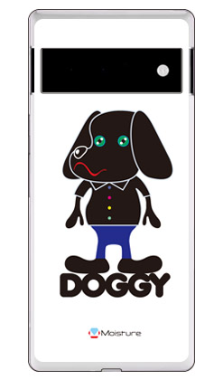 Doggy Pure ホワイト （クリア） design by Moisture / for Google Pixel 6/MVNOスマホ（SIMフリー端末） SECOND SKINgoogle pixel 6 ケース google pixel 6 カバー グーグルピクセル6ケース グーグルピクセル6カバー pixel6ケース pixel6カバー 送料無料 ケース・カバー