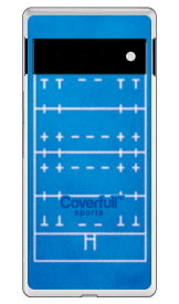 ラグビーコート ブルー（クリア） Google Pixel 6 MVNOスマホ（SIMフリー端末） Coverfull ハードケース google pixel 6 ケース google pixel 6 カバー グーグルピクセル6ケース グーグルピクセル6カバー pixel6ケース pixel6カバー 送料無料