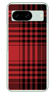 �`�F�b�N ���b�h×�u���b�N (�N���A) Pixel 8 SECOND SKIN �{�� �ی� �n�[�h�P�[�X �X�}�z�J�o�[�@��������