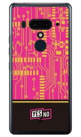 エレクトロボード ピンク （クリア） HTC U12+ MVNOスマホ（SIMフリー端末） YESNO 平面 受注生産 スマホケース ハードケース htc u12+ U12プラス u12+ ケース u12+ カバー U12プラス ケース U12プラス カバー htc u12+ ケース htc 送料無料