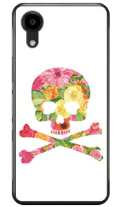 Flower skull �z���C�g DIGNO SX5 (KC-S306) (�\�t�gTPU) SECOND SKIN �P�[�X �J�o�[ �X�}�z�P�[�X �������� �ϏՌ� �v�����g �ی� �Ռ��z��