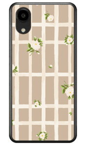 SINDEE �uFlower Grid �i�x�[�W���j�v (�N���A) DIGNO SX5 KC-S306 SECOND SKIN �{�� �ی� �n�[�h�P�[�X �X�}�z�J�o�[�@��������
