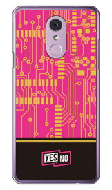 エレクトロボード ピンク （クリア） LG Q Stylus MVNOスマホ（SIMフリー端末） YESNO lgq stylus ケース lgq stylus カバー lgqstylus ケース lgqstylus カバー lgqstylusケース lgqstylusカバー lgq stylusケース lgq stylusカバー 送料無料