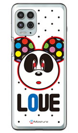 Love Panda ブラックドット （ソフトTPUクリア） design by Moisture moto g100 XT2125 MVNOスマホ（SIMフリー端末） SECOND SKIN moto g100 ケース moto g100 カバー motog100 ケース motog100 カバー モトg100 ケース モトg100 カバー 送料無料