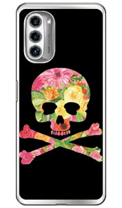 Flower skull �u���b�N �i�\�t�gTPU�N���A�j design by ROTM moto g52j 5G�Eg52j 5G II�Eg52j 5G SPECIAL SECOND SKINmoto g52j 5g �P�[�X moto g52j 5g �J�o�[ ���gg52j5g �P�[�X ���gg52j5g �J�o�[ ���g�W�[52�W�F�C5G �P�[�X ��