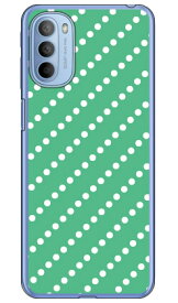 ドットストライプ グリーン×ホワイト （ソフトTPUクリア） moto g31 XT2173 MVNOスマホ（SIMフリー端末） SECOND SKIN moto g31 ケース moto g31 カバー モトg31 ケース モトg31 カバー モトジー31 ケース モトジー31 カバー motog31 ケース 送料無料