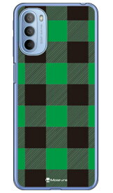 Buffalo check グリーン （ソフトTPUクリア） design by Moisture moto g31 XT2173 MVNOスマホ（SIMフリー端末） SECOND SKIN moto g31 ケース moto g31 カバー モトg31 ケース モトg31 カバー モトジー31 ケース モトジー31 カバー motog31 ケース 送料無料