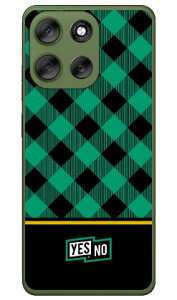 �u���b�N�`�F�b�N �O���[��moto g66y 5G (A501MO) / moto g66j 5G (XT2529) (�\�t�gTPU) YESNO �P�[�X �J�o�[ �X�}�z�P�[�X �������� �ϏՌ� �v�����g �ی� �Ռ��z��