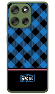 �u���b�N�`�F�b�N �u���[moto g66y 5G (A501MO) / moto g66j 5G (XT2529) (�\�t�gTPU) YESNO �P�[�X �J�o�[ �X�}�z�P�[�X �������� �ϏՌ� �v�����g �ی� �Ռ��z��