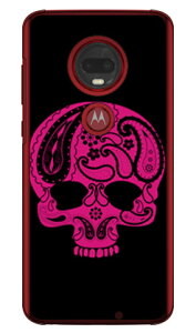 Paisley skull �u���b�N �i�N���A�j design by ROTM moto g7 PLUS XT1965 MVNO�X�}�z�iSIM�t���[�[���j SECOND SKIN mvno sim�t���[ �g�� motog7plus ���g���[�� �X�}�z moto g7 plus xt1965 moto g7 plus �P�[�X moto g7 plus ������