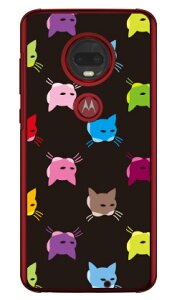 SINDEE �uCat-World �i�u���b�N�j�v �i�N���A�j moto g7 PLUS XT1965 MVNO�X�}�z�iSIM�t���[�[���j SECOND SKIN mvno sim�t���[ �g�� motog7plus ���g���[�� �X�}�z moto g7 plus xt1965 moto g7 plus �P�[�X moto g7 plus ������