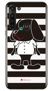 Doggy Stripe �u���b�N �i�N���A�j design by Moisture moto g8 power XT2041 MVNO�X�}�z�iSIM�t���[�[���j SECOND SKIN moto g8 power �P�[�X moto g8 power �J�o�[ ���gg8�p���[ �P�[�X ���gg8�p���[ �J�o�[ ���g�W�[8�p��