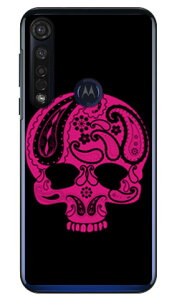 Paisley skull �u���b�N �i�N���A�j design by ROTM moto g8 plus XT2019 MVNO�X�}�z�iSIM�t���[�[���j SECOND SKIN mvno sim�t���[ �g�� motog8plus ���g���[�� �X�}�z moto g8 plus xt2019 moto g8 plus �P�[�X moto g8 plus �J�o�[ 
