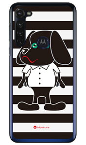 Doggy Stripe �u���b�N �i�N���A�j design by Moisture moto g PRO XT2043 MVNO�X�}�z�iSIM�t���[�[���j SECOND SKIN moto g pro �P�[�X moto g pro �J�o�[ ���gg�v�� �P�[�X ���gg�v�� �J�o�[ ���g�W�[�v�� �P�[�X ���g