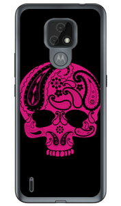 Paisley skull �u���b�N �i�\�t�gTPU�N���A�j design by ROTM moto e7 XT2095 MVNO�X�}�z�iSIM�t���[�[���j SECOND SKIN moto e7 �P�[�X moto e7 �J�o�[ ���ge7 �P�[�X ���ge7 �J�o�[ ���g�C�[7 �P�[�X ���g�C�[7 �J�o�[