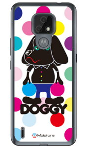 Doggy �}���`�J���[�h�b�g �i�\�t�gTPU�N���A�j design by Moisture moto e7 XT2095 MVNO�X�}�z�iSIM�t���[�[���j SECOND SKIN moto e7 �P�[�X moto e7 �J�o�[ ���ge7 �P�[�X ���ge7 �J�o�[ ���g�C�[7 �P�[�X ���g�C�[