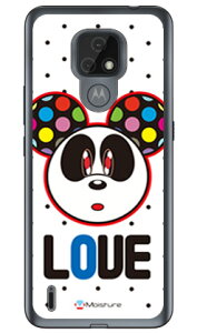 Love Panda �u���b�N�h�b�g �i�\�t�gTPU�N���A�j design by Moisture moto e7 XT2095 MVNO�X�}�z�iSIM�t���[�[���j SECOND SKIN moto e7 �P�[�X moto e7 �J�o�[ ���ge7 �P�[�X ���ge7 �J�o�[ ���g�C�[7 �P�[�X ���g�C�[7