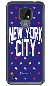 NYC �}���`�n�[�g�h�b�g�l�C�r�[ �i�\�t�gTPU�N���A�j design by Moisture moto e7 XT2095 MVNO�X�}�z�iSIM�t���[�[���j SECOND SKIN moto e7 �P�[�X moto e7 �J�o�[ ���ge7 �P�[�X ���ge7 �J�o�[ ���g�C�[7 �P�[�X 