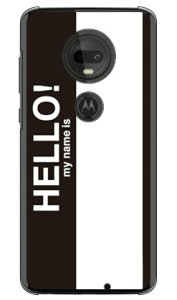 Hello my name is �u���b�N �i�N���A�j moto g7 XT1962 MVNO�X�}�z�iSIM�t���[�[���j SECOND SKIN �n�[�h�P�[�X mvno sim�t���[ �g�� motog7 ���g���[�� �X�}�z moto g7 xt1962 moto g7 �P�[�X moto g7 �J�o�[ ���g���[�� m
