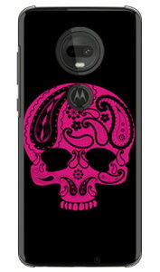 Paisley skull �u���b�N �i�N���A�j design by ROTM moto g7 XT1962 MVNO�X�}�z�iSIM�t���[�[���j SECOND SKIN �n�[�h�P�[�X mvno sim�t���[ �g�� motog7 ���g���[�� �X�}�z moto g7 xt1962 moto g7 �P�[�X moto g7 �J�o�[ ��