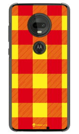 Buffalo check イエロー （クリア） design by Moisture moto g7 XT1962 MVNOスマホ（SIMフリー端末） SECOND SKIN mvno simフリー 携帯 motog7 モトローラ スマホ moto g7 xt1962 moto g7 ケース moto g7 カバー モトローラ moto g7 送料無料