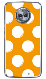 ドットフライ オレンジ×ホワイト （クリア） Moto X4 XT1900 MVNOスマホ（SIMフリー端末） SECOND SKIN moto x4 ケース moto x4 カバー motox4 ケース motox4 カバー モト x4 ケース モト x4 カバー モトx4ケース モトx4カバー 送料無料