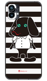 Doggy Stripe ブラック （ハードケース） design by Moisture Nothing Phone 1 SECOND SKINnothing phone 1 ケース nothing phone(1) nothing phone 本体 保護 nothing phone ケース nothing phone1 ケース nothing phone ハードケース nothing phone 送料無料