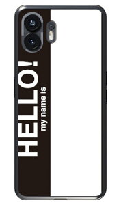Hello my name is �u���b�N Nothing Phone (2) (�\�t�gTPU) SECOND SKIN �P�[�X �J�o�[ �X�}�z�P�[�X �������� �ϏՌ� �v�����g �ی� �Ռ��z��