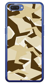 URBAN camouflage サンド （クリア） design by Moisture OPPO R15 Neo MVNOスマホ（SIMフリー端末） SECOND SKIN oppo スマホ oppo スマートフォン oppo スマホケース oppo スマホカバー オッポ スマホケース オッポ スマホカバー 送料無料
