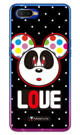 Love Panda ホワイトドット （クリア） design by Moisture OPPO R17 Neo MVNOスマホ（SIMフリー端末） SECOND SKIN oppo スマホ oppo スマートフォン oppo スマホケース oppo スマホカバー オッポ スマホケース オッポ スマホカバー 送料無料