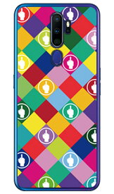 F rhombuses マルチ （クリア） design by ROTM OPPO A5 2020 MVNOスマホ（SIMフリー端末）・楽天モバイル SECOND SKIN oppo スマホ oppo スマートフォン oppo スマホケース oppo スマホカバー オッポ スマホケース オッポ フランスメーカー OPPO 送料無料