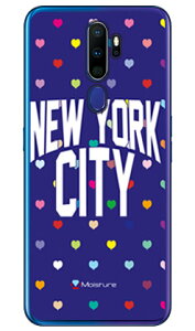 NYC �}���`�n�[�g�h�b�g�l�C�r�[ �i�N���A�j design by Moisture OPPO A5 2020 MVNO�X�}�z�iSIM�t���[�[���j�E�y�V���o�C�� SECOND SKIN oppo �X�}�z oppo �X�}�[�g�t�H�� oppo �X�}�z�P�[�X oppo �X�}�z�J�o�[ �I