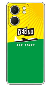 YESNO AIR LINES �C�G���[×�O���[�� (�N���A) OPPO A5x CPH2725 YESNO �{�� �ی� �n�[�h�P�[�X �X�}�z�J�o�[�@��������