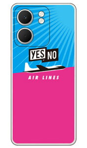 YESNO AIR LINES �T�b�N�X�u���[×�s���N (�N���A) OPPO A5x CPH2725 YESNO �{�� �ی� �n�[�h�P�[�X �X�}�z�J�o�[�@��������