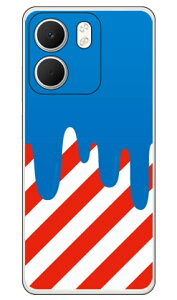 DRIP �u���[ ���b�h OPPO A5x CPH2725 (�\�t�gTPU) SECOND SKIN �P�[�X �J�o�[ �X�}�z�P�[�X �������� �ϏՌ� �v�����g �ی� �Ռ��z��