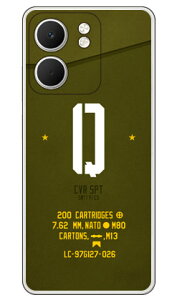 Cf LTD �~���^���[ �C�j�V���� �A���t�@�x�b�g Q �J�[�L (�N���A) OPPO A5x CPH2725 Coverfull �{�� �ی� �n�[�h�P�[�X �X�}�z�J�o�[�@��������