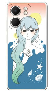 Ocean Blue (�N���A) design by ���������� OPPO A5x CPH2725 Coverfull �{�� �ی� �n�[�h�P�[�X �X�}�z�J�o�[�@��������