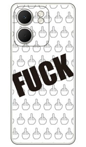 Cf LTD FUCK�i�t�@�b�N�j �� �z���C�g (�N���A) OPPO A5x CPH2725 Coverfull �{�� �ی� �n�[�h�P�[�X �X�}�z�J�o�[�@��������