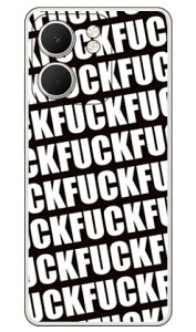 Cf LTD FUCK�i�t�@�b�N�j �p�^�[�� �u���b�N (�N���A) OPPO A5x CPH2725 Coverfull �{�� �ی� �n�[�h�P�[�X �X�}�z�J�o�[�@��������