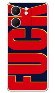 Cf LTD FUCK�i�t�@�b�N�j �� �l�C�r�[ (�N���A) OPPO A5x CPH2725 Coverfull �{�� �ی� �n�[�h�P�[�X �X�}�z�J�o�[�@��������