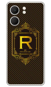 Cf LTD ���O�W���A���[�C�j�V���� R �S�[���h�C�G���[ (�N���A) OPPO A5x CPH2725 Coverfull �{�� �ی� �n�[�h�P�[�X �X�}�z�J�o�[�@��������