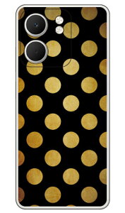Cf LTD �u���b�N×�S�[���h�R���N�V�����V���[�Y �h�b�g�i��j (�N���A) OPPO A5x CPH2725 Coverfull �{�� �ی� �n�[�h�P�[�X �X�}�z�J�o�[�@��������