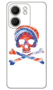 Psychedelic skull �u���[×���b�h (�N���A) design by ROTM OPPO A5x CPH2725 SECOND SKIN �{�� �ی� �n�[�h�P�[�X �X�}�z�J�o�[�@��������