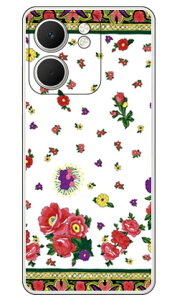 SINDEE �uRussian Flower �i�z���C�g�j�v (�N���A) OPPO A5x CPH2725 SECOND SKIN �{�� �ی� �n�[�h�P�[�X �X�}�z�J�o�[�@��������
