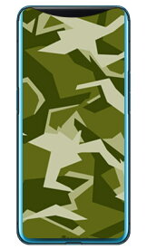 URBAN camouflage グリーン （クリア） design by Moisture Find X MVNOスマホ（SIMフリー端末） SECOND SKIN find x スマホ find x スマートフォン find x スマホケース find x スマホカバー ファインドX スマホケース ファインドX スマホカバー 送料無料