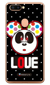 Love Panda ホワイトドット （クリア） design by Moisture OPPO R11s MVNOスマホ（SIMフリー端末） SECOND SKIN oppo スマホ oppo スマートフォン oppo スマホケース oppo スマホカバー オッポ スマホケース オッポ スマホカバー 送料無料