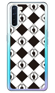 F rhombuses �z���C�g×�u���b�N �i�N���A�j design by ROTM OPPO Reno3 A MVNO�X�}�z�iSIM�t���[�[���j�EY!mobile�E�y�V���o�C�� SECOND SKIN oppo �X�}�z oppo �X�}�[�g�t�H�� oppo �X�}�z�P�[�X oppo �X�}�z�J�o�[ 