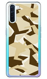 URBAN camouflage サンド （クリア） design by Moisture OPPO Reno3 A MVNOスマホ（SIMフリー端末）・Y!mobile・楽天モバイル SECOND SKIN oppo スマホ oppo スマートフォン oppo スマホケース oppo スマホカバー オッポ スマホケース 送料無料